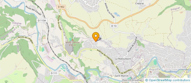 localisation de l'entreprise OLGA INVEST  ESPALY-SAINT-MARCEL