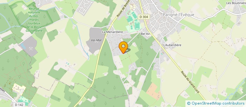 localisation de l'entreprise OLGAMI  PARIGNE-L'EVEQUE