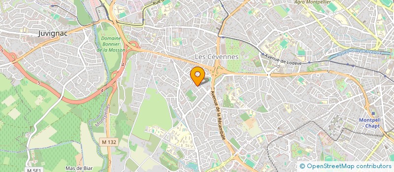 localisation de l'entreprise OLGAVA à MONTPELLIER