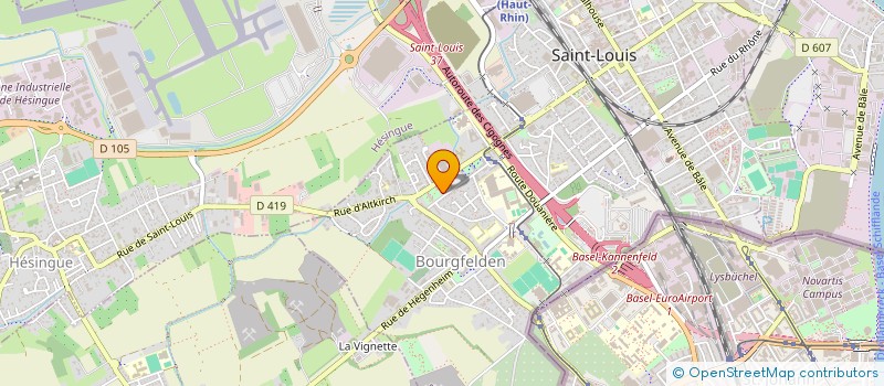 localisation de l'entreprise OLGES  SAINT-LOUIS