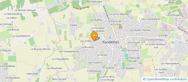 localisation de l'entreprise OLGRETA à FONDETTES