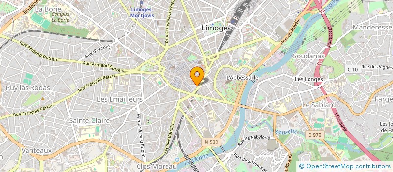 localisation de l'entreprise OLH-AO à LIMOGES
