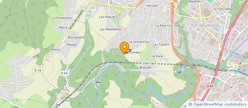 localisation de l'entreprise OLI CIMES  POISY