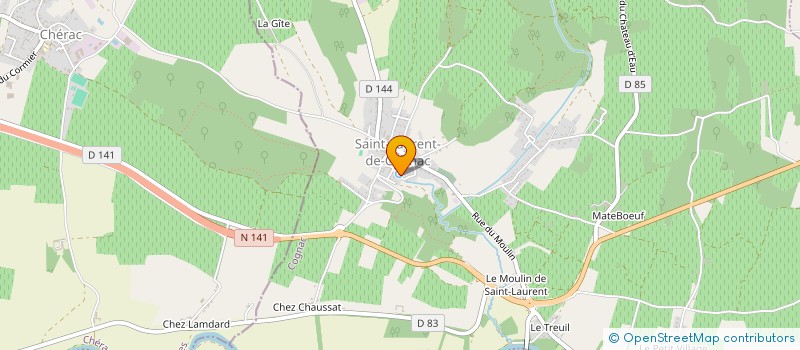 localisation de l'entreprise OLI GAL THERMIQUE  SAINT-LAURENT-DE-COGNAC