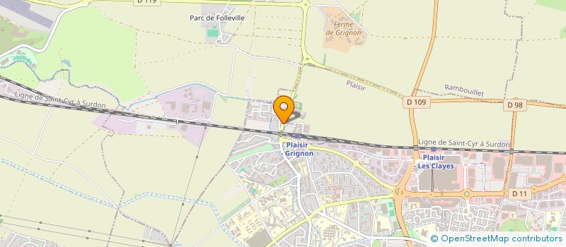 localisation de l'entreprise OLI-VIA-WEB à PLAISIR