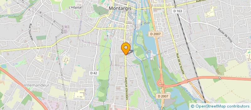 localisation de l'entreprise OLIA à MONTARGIS