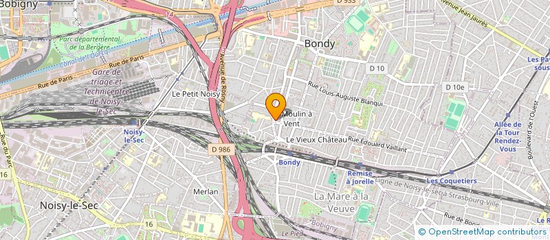 localisation de l'entreprise OLIA  BONDY