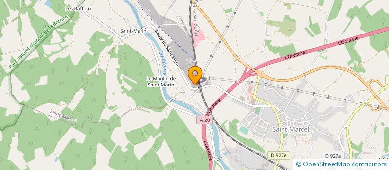 localisation de l'entreprise OLIAND à SAINT-MARCEL