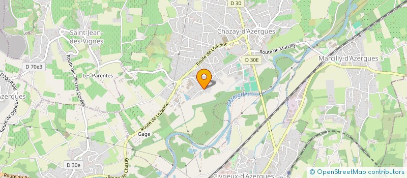 localisation de l'entreprise OLIANE  CHAZAY-D'AZERGUES