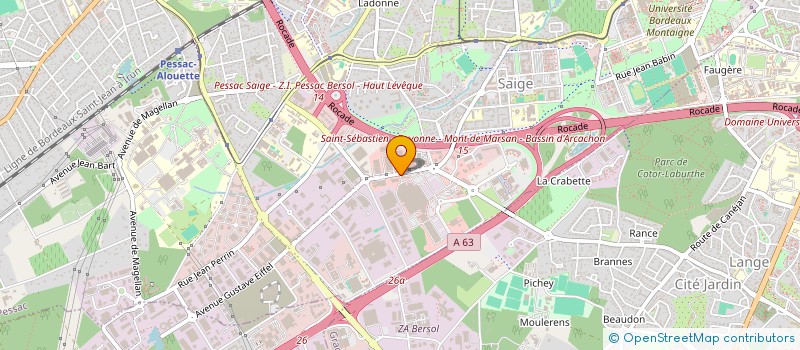 localisation de l'entreprise OLIBAN à PESSAC