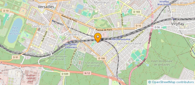 localisation de l'entreprise OLIBAT à VERSAILLES