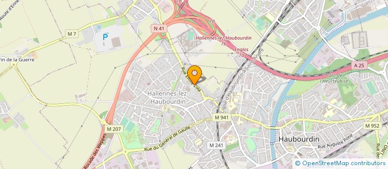 localisation de l'entreprise OLIBE SA à HALLENNES-LEZ-HAUBOURDIN
