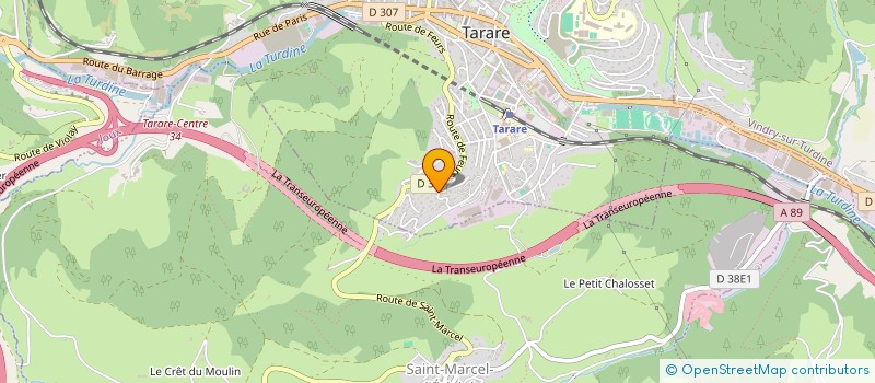 localisation de l'entreprise OLIBEY  TARARE