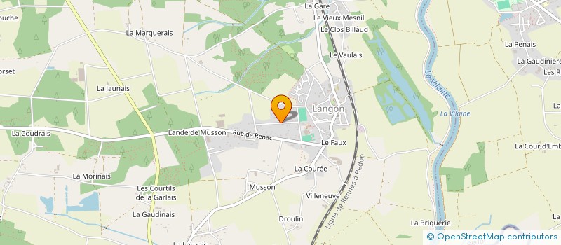 localisation de l'entreprise OLIBREIZH  LANGON