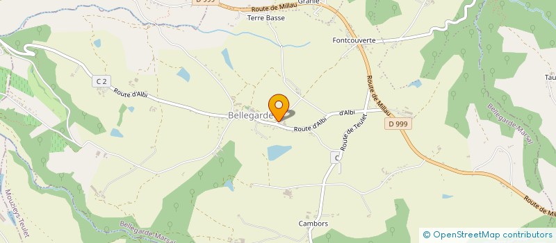 localisation de l'entreprise OLICAR  BELLEGARDE-MARSAL