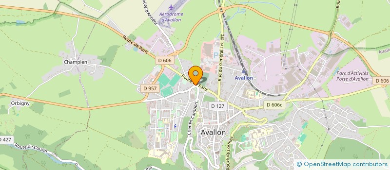 localisation de l'entreprise OLICAR à AVALLON