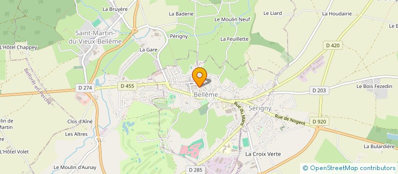 localisation de l'entreprise OLICAT.FR à BELLEME
