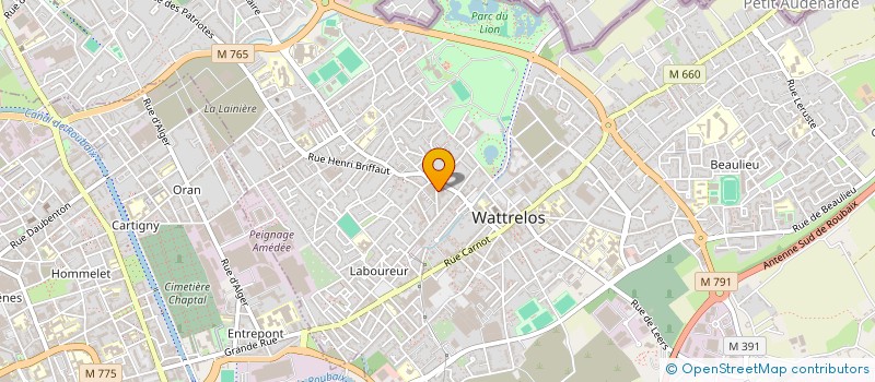 localisation de l'entreprise OLICE MULTIMEDIA  WATTRELOS