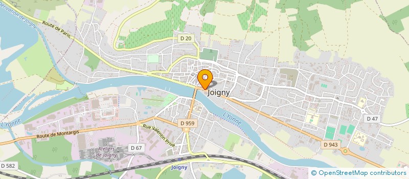 localisation de l'entreprise OLICOIFF à JOIGNY