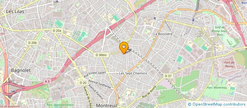 localisation de l'entreprise OLIDI à MONTREUIL