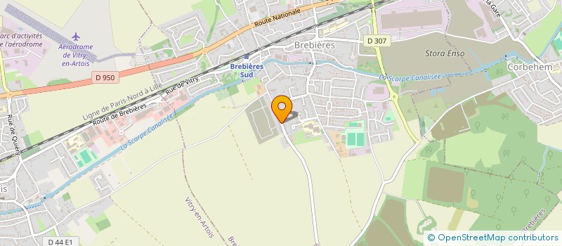 localisation de l'entreprise OLIFABIMMO  BREBIERES