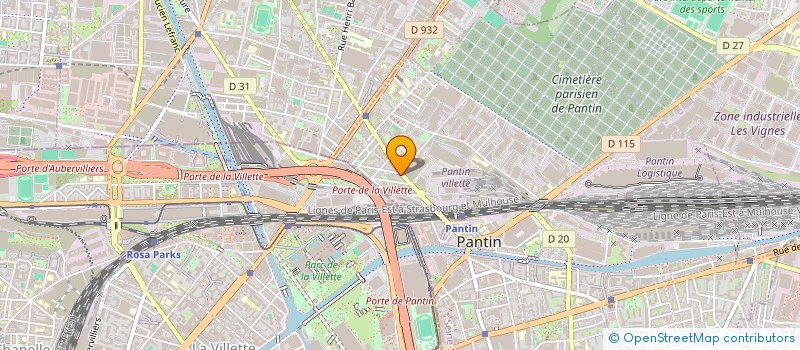 localisation de l'entreprise OLIFER à PANTIN