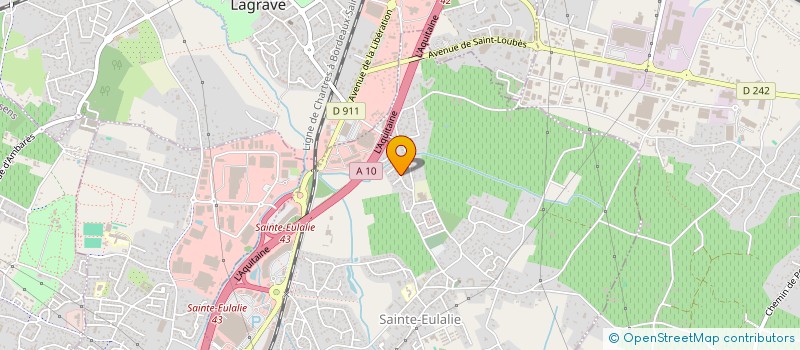 localisation de l'entreprise OLIFRA à SAINTE-EULALIE