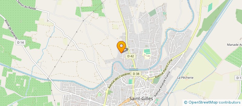 localisation de l'entreprise OLIFRAN à SAINT-GILLES