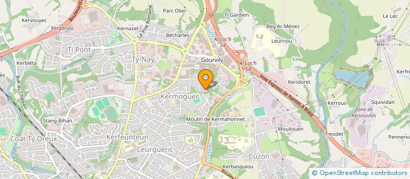 localisation de l'entreprise OLIGOCYTE BRETAGNE à QUIMPER