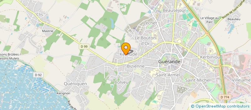 localisation de l'entreprise OLIGOCYTE, UN GESTE, UN ESPOIR  GUERANDE