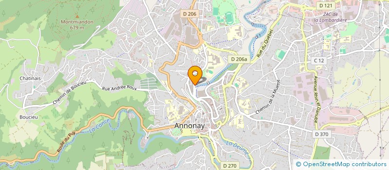 localisation de l'entreprise OLIMA à ANNONAY