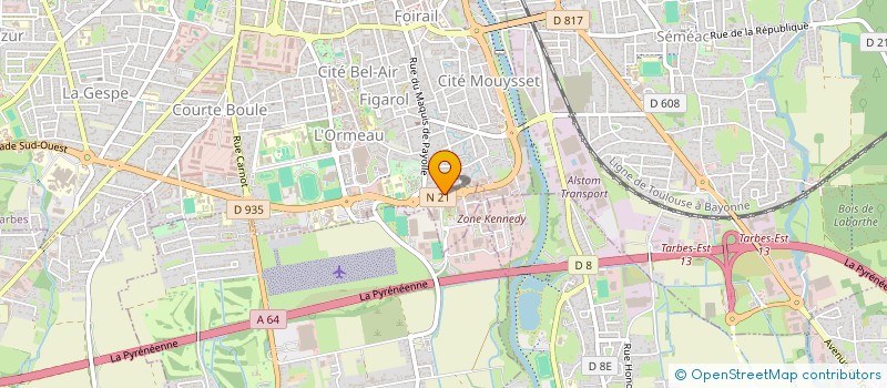 localisation de l'entreprise OLIMAR  TARBES