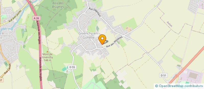 localisation de l'entreprise OLIMARI  GIVENCHY-EN-GOHELLE