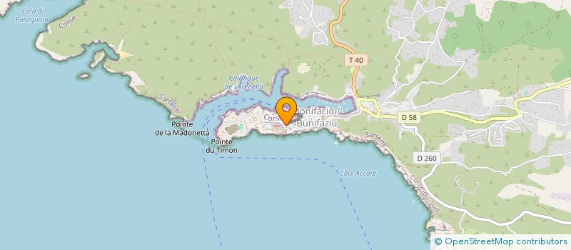 localisation de l'entreprise OLIMAT à BONIFACIO