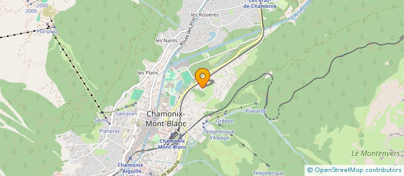 localisation de l'entreprise OLINA à CHAMONIX-MONT-BLANC