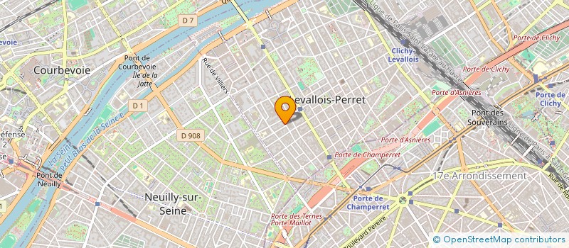 localisation de l'entreprise OLINA HDG à LEVALLOIS-PERRET