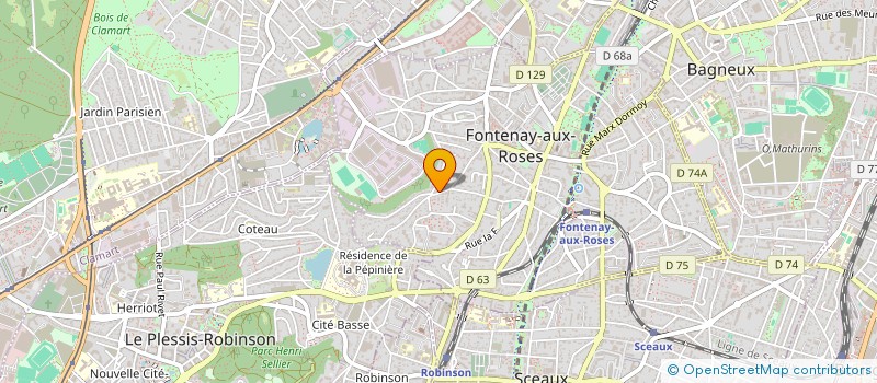 localisation de l'entreprise OLINAMI AG.PROD à FONTENAY-AUX-ROSES