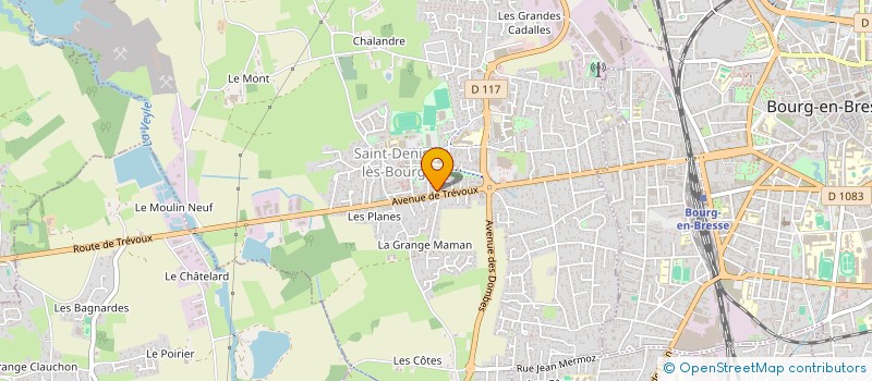 localisation de l'entreprise OLINDA à SAINT-DENIS-LES-BOURG