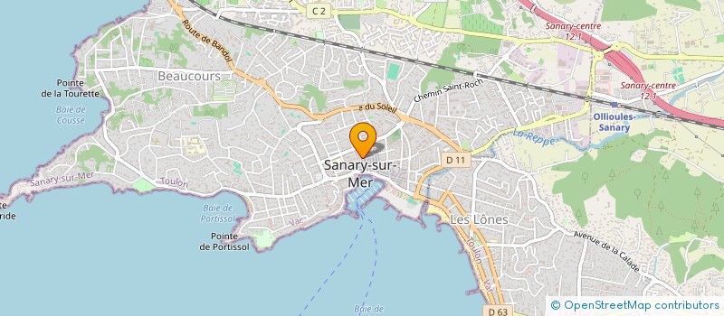 localisation de l'entreprise OLINE à SANARY-SUR-MER