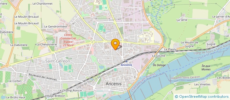 localisation de l'entreprise OLINE  ANCENIS-SAINT-GEREON