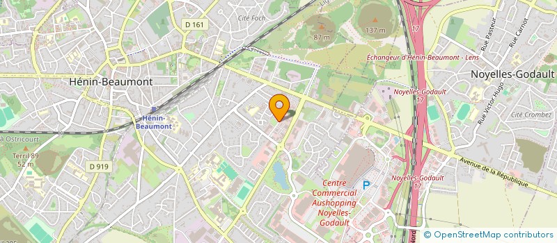 localisation de l'entreprise OLINE INVESTISSMENTS à HENIN-BEAUMONT