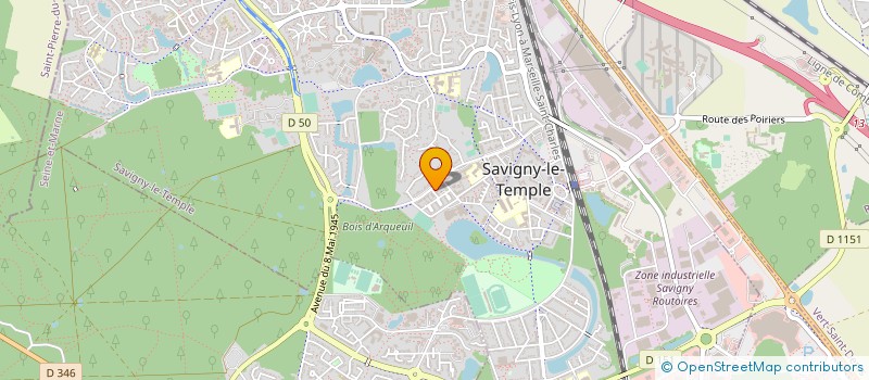 localisation de l'entreprise OLINET  SAVIGNY-LE-TEMPLE