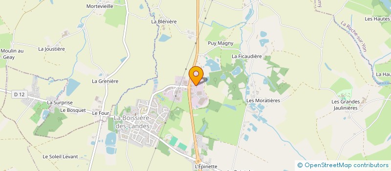 localisation de l'entreprise OLINKGO  LA BOISSIERE-DES-LANDES