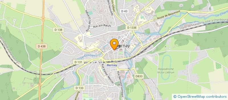 localisation de l'entreprise OLINOS à BERNAY