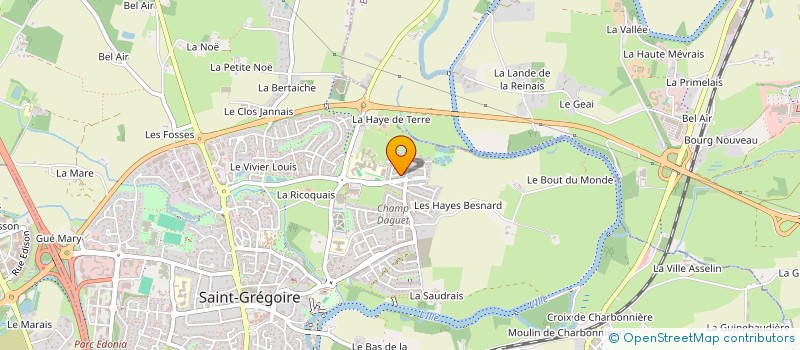 localisation de l'entreprise OLINVEST  SAINT-GREGOIRE