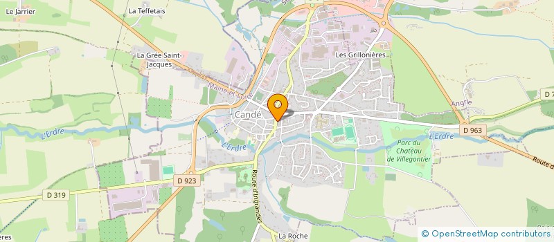 localisation de l'entreprise OLINVEST  CANDE