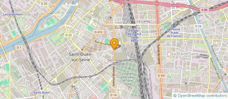 localisation de l'entreprise OLIO TRADING à SAINT-OUEN-SUR-SEINE