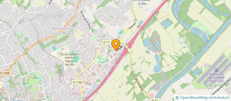 localisation de l'entreprise OLIPAM à MONTBONNOT-SAINT-MARTIN