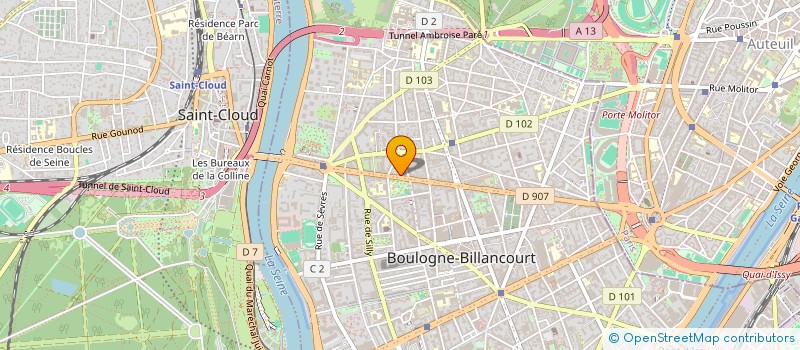 localisation de l'entreprise OLIPHANT FUSION à BOULOGNE-BILLANCOURT