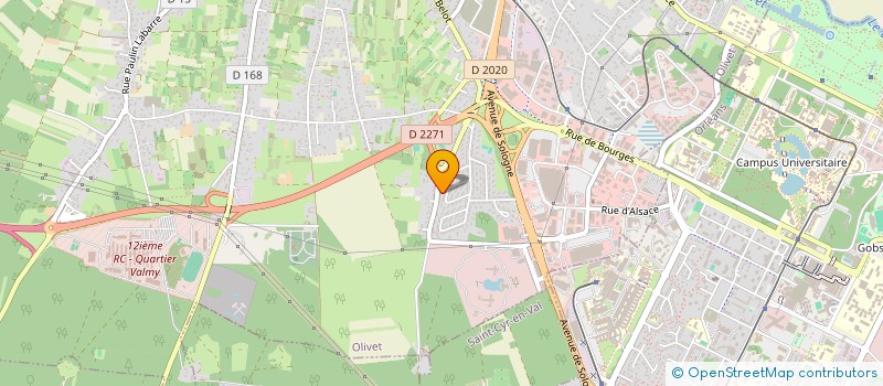 localisation de l'entreprise OLIPHONIA  OLIVET